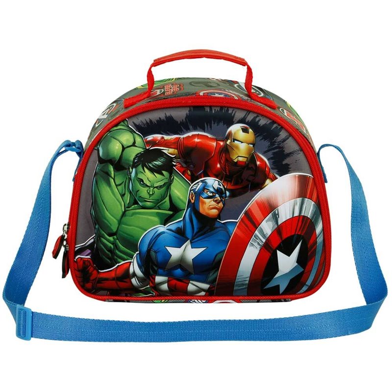 Bolsa portameriendas 3D Invencible Los Vengadores Avengers Marvel