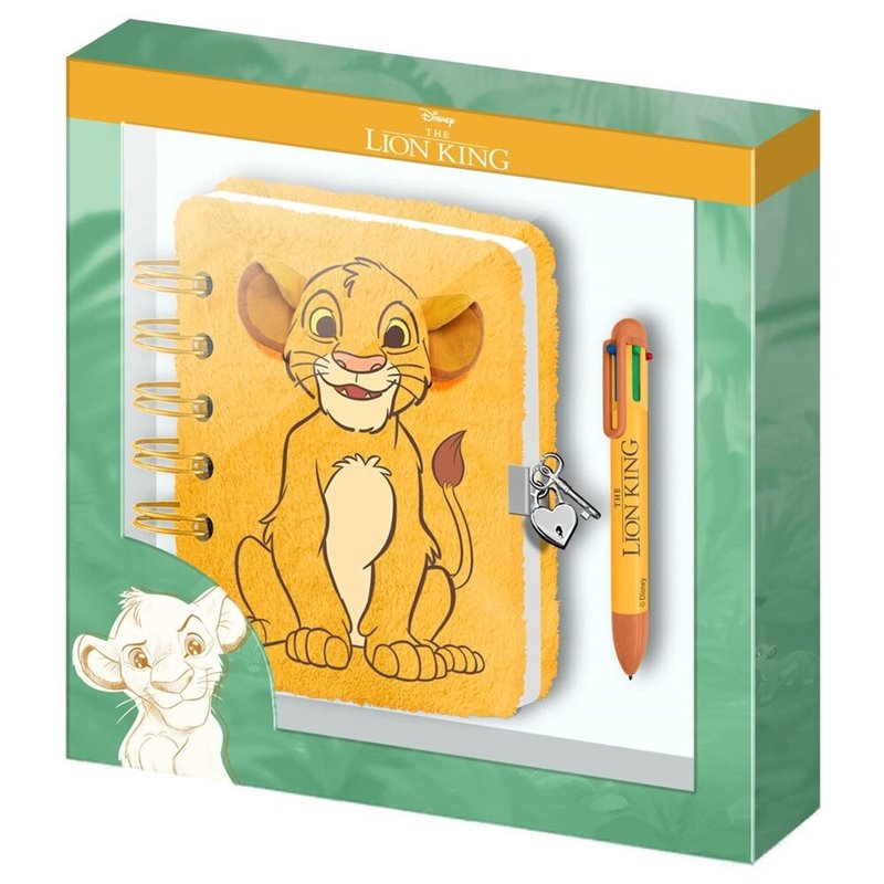 Diario peluche + Boligrafo El Rey Leon Disney