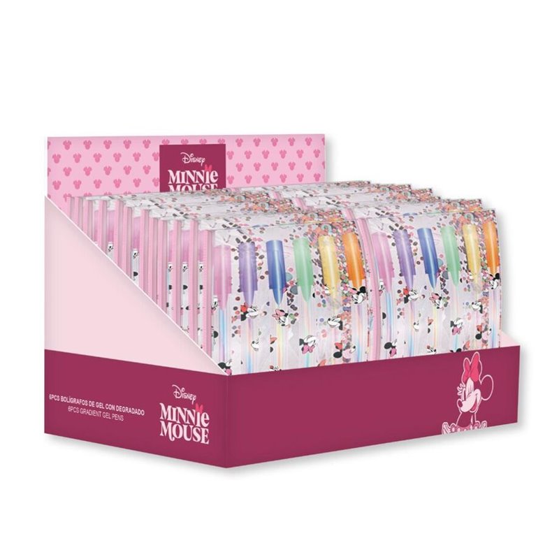 Blister 6 boligrafos gel Minnie Disney