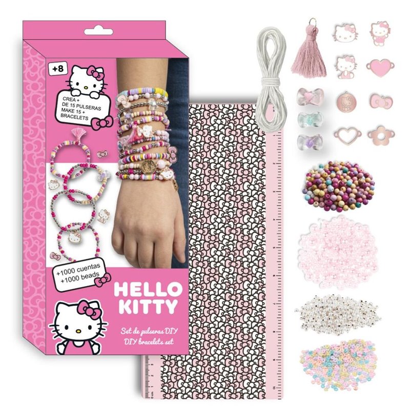 Set crea pulseras Hello Kitty