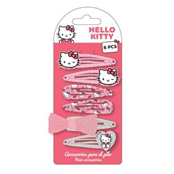 Blister 6 horquillas pelo Hello Kitty