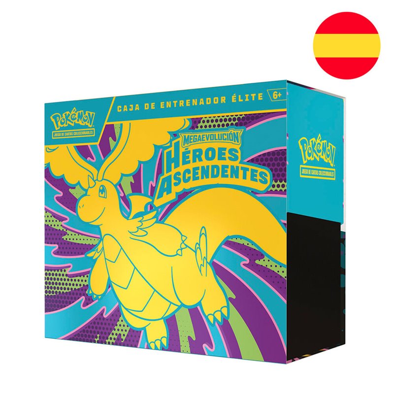 Estuche de Entrenador Elite juego cartas Heroes Ascendentes Pokemon español
