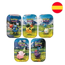 Mini Lata juego cartas Heroes Ascendentes Pokemon español surtido