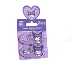 Blister 2 pinzas pelo Kuromi Hello Kitty
