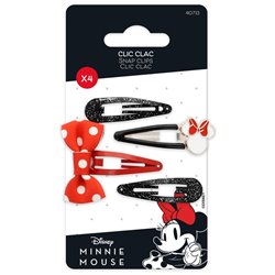Blister 4 Horquillas Minnie Disney