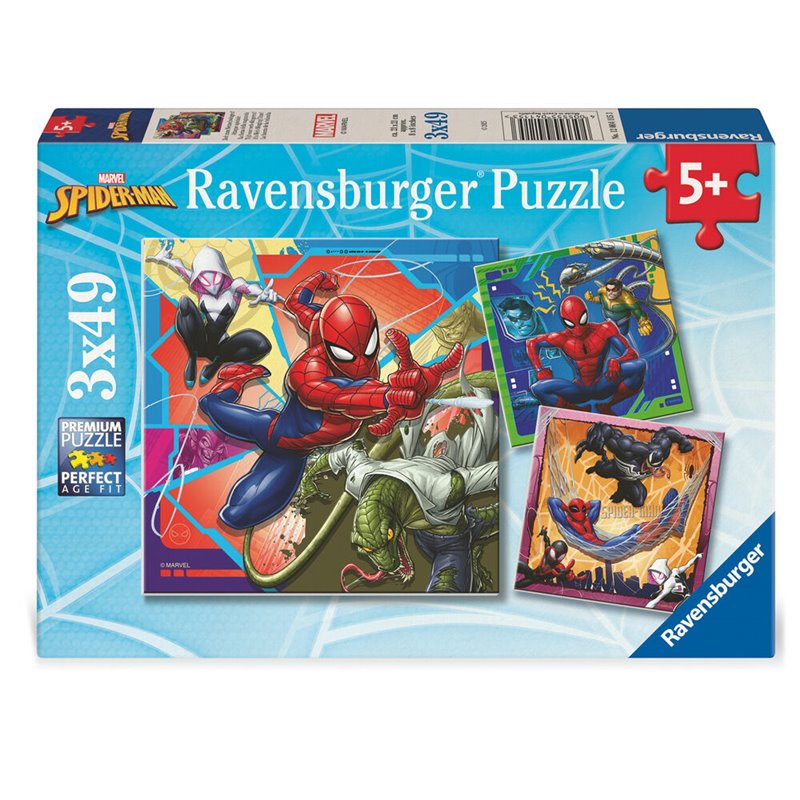 Puzzle Spiderman Marvel 3x49pzs