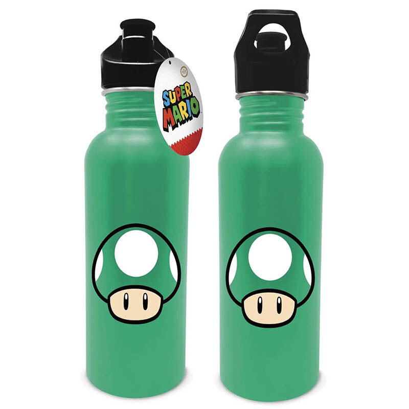 Cantimplora acero inoxidable Champiñon Verde Super Mario Bros