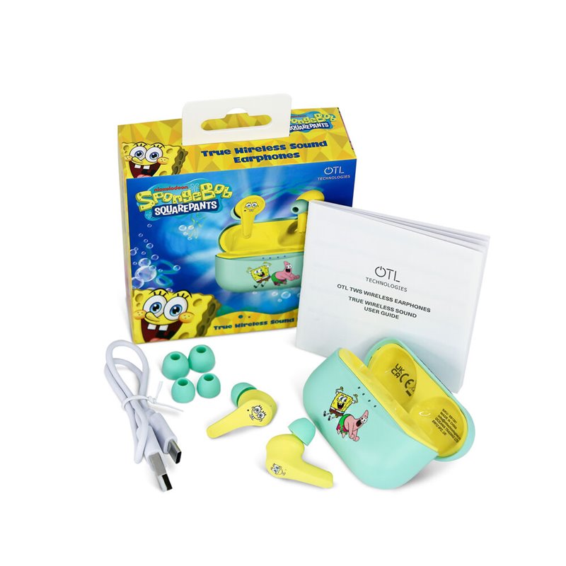 Auriculares inalambricos Bob Esponja
