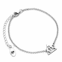 Pulsera Las Reliquias de la Muerte Harry Potter plata de ley