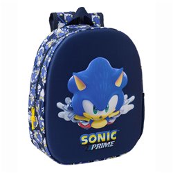 Mochila 3D City Sonic Prime 33cm