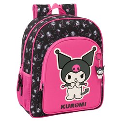Mochila Kuromi Hello Kitty adaptable 38cm