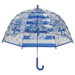 Paraguas manual burbuja transparente Deportivo de la Coruña 48cm