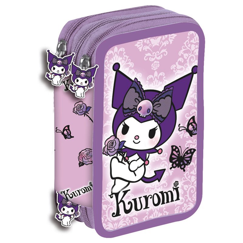 Plumier Purple Kuromi Hello Kitty triple