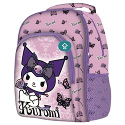 Mochila Purple Kuromi Hello Kitty 42cm