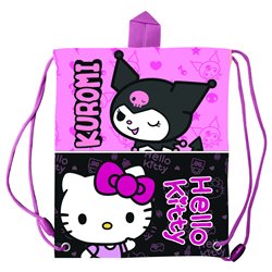 Saco merienda Kuromi & Hello Kitty 30cm