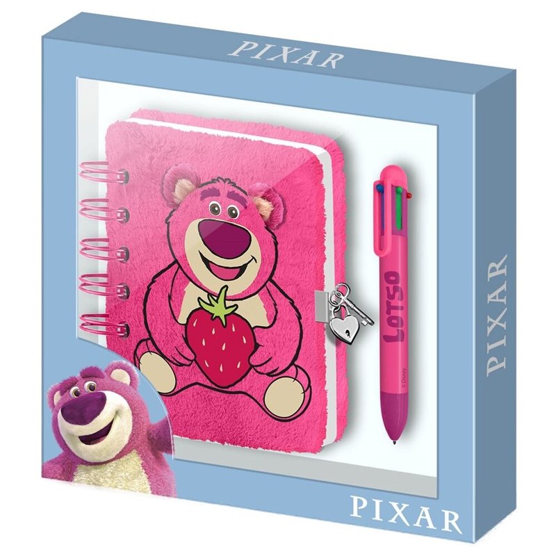 Diario peluche + Boligrafo Fresa Lotso Toy Story Disney Pixar