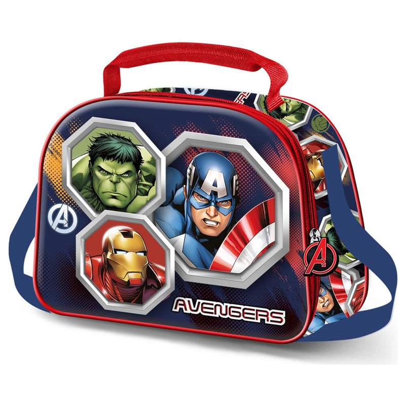 Bolsa portameriendas 3D Assemble Vengadores Avengers Marvel