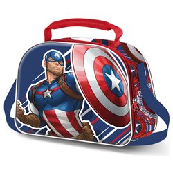 Bolsa portameriendas 3D First Capitan America Marvel