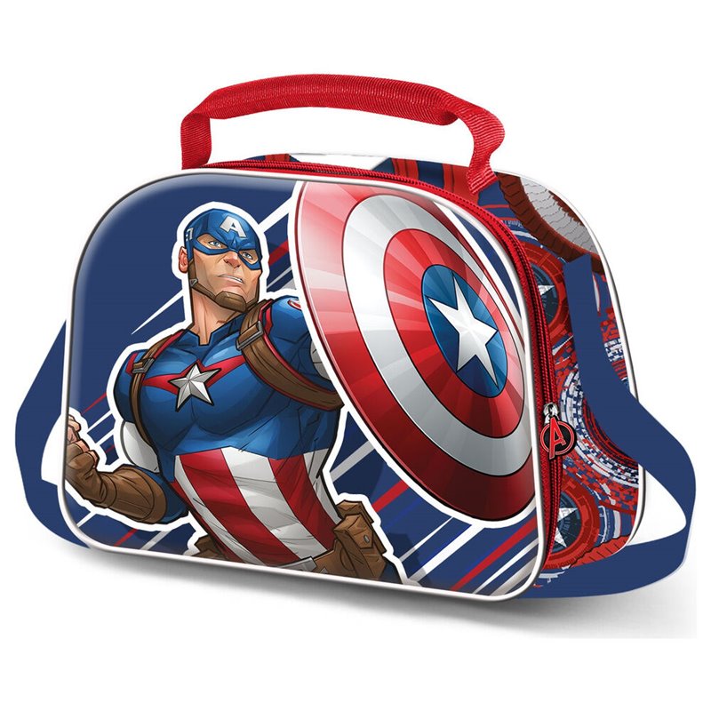 Bolsa portameriendas 3D First Capitan America Marvel