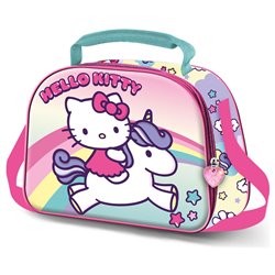 Bolsa portameriendas 3D Unicorn Hello Kitty