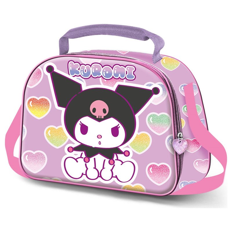 Bolsa portameriendas 3D Hearts Kuromi Hello Kitty