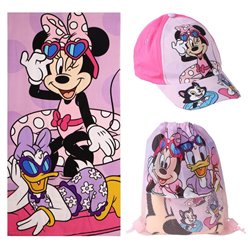 Set toalla + saco + gorra Minnie Disney