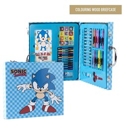 Maletin papeleria coloreable Sonic the Hedgehog