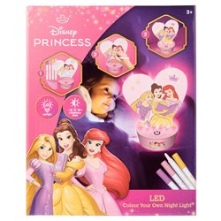 Figura para pintar luz LED Princesas Disney