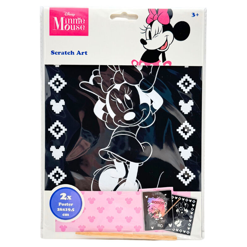Set papeleria Scratch Art Minnie Disney