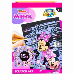 Set papeleria Scratch Art Minnie Disney