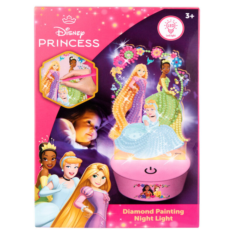 Figura para pintar luz LED Princesas Disney