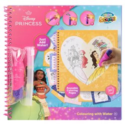 Libro magico pinta con agua Princesas Disney