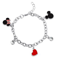 Pulsera charm Mickey &38 Minnie Disney