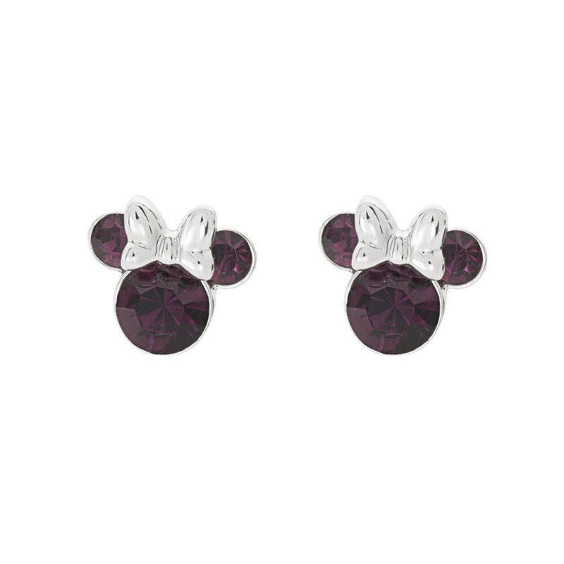Pendientes Febrero Minnie Disney plata