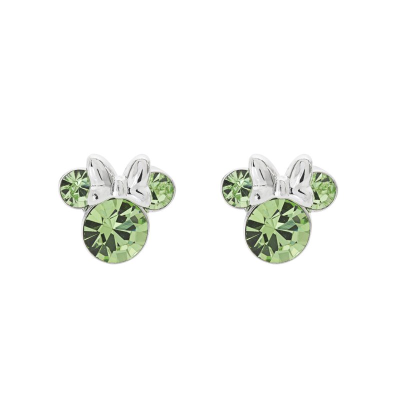 Pendientes Agosto Minnie Disney plata