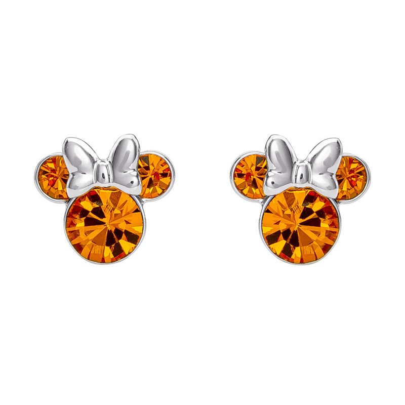 Pendientes Noviembre Minnie Disney plata