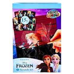 Set papeleria Scratch Art Frozen Disney