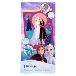 Marco madera pinta con diamantes Frozen Disney
