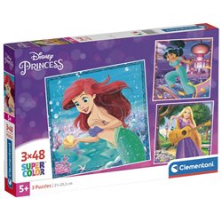 Puzzle Princesas Disney 3x48pzs