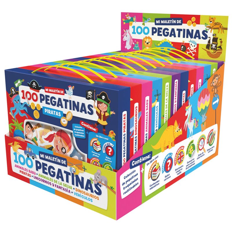 Maletin 100 pegatinas surtido