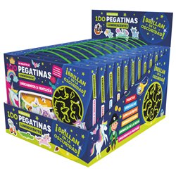 Maletin 100 pegatinas luminiscentes surtido