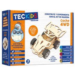 Maqueta Coche 4WD madera