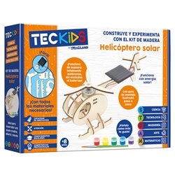 Maqueta Helicoptero Solar madera