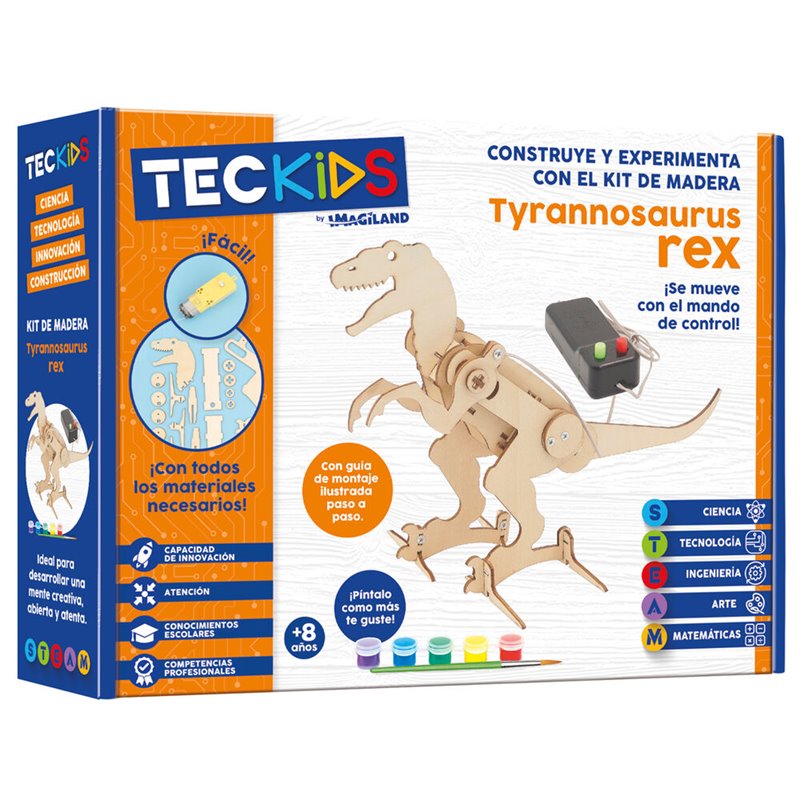 Maqueta Tyrannosaurus Rex madera