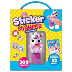 Kit Sticker Stamper Unicornios