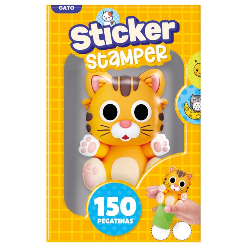 Sticker Stamper Gato