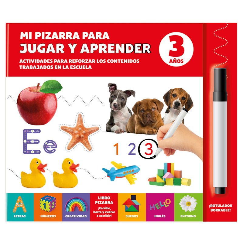 Mi Pizarra para Jugar y Aprender 3 Años español