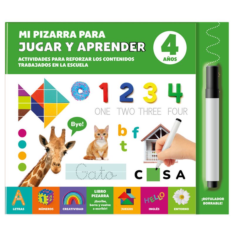 Mi Pizarra para Jugar y Aprender 4 Años español
