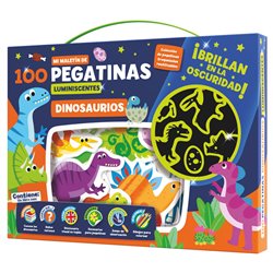Maletin 100 pegatinas luminiscentes Dinosaurios