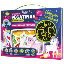 Maletin 100 pegatinas luminiscentes Fantasia